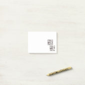 US Flag Black en White  Retro Post-it® Notes (Op bureau)