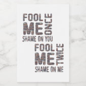 US Flag Black en White  Retro Voedselcontainer Etiket (Enkel label)