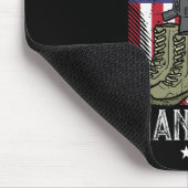 US Flag Boots Pistool Helmet Label Soldaat Harteli Muismat (Hoek)