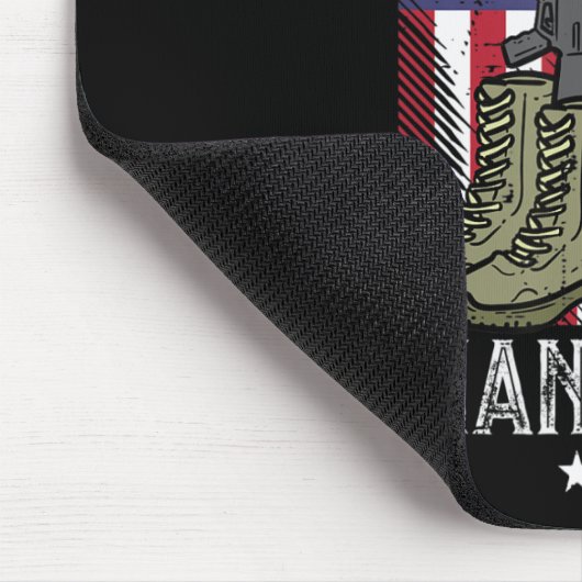 US Flag Boots Pistool Helmet Label Soldaat Harteli Muismat (Hoek)