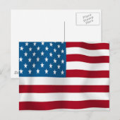 US FLAG BRIEFKAART (Voorkant / Achterkant)