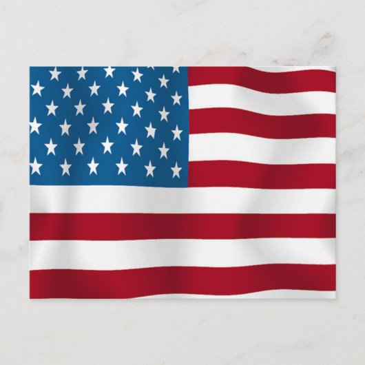 US FLAG BRIEFKAART (Voorkant)