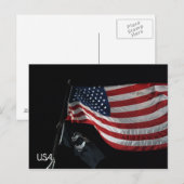 US Flag Briefkaart (met schrijven) (Voorkant / Achterkant)