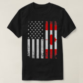 US Flag Canadian Pride Maple Leaf Canada T-shirt (Design voorkant)