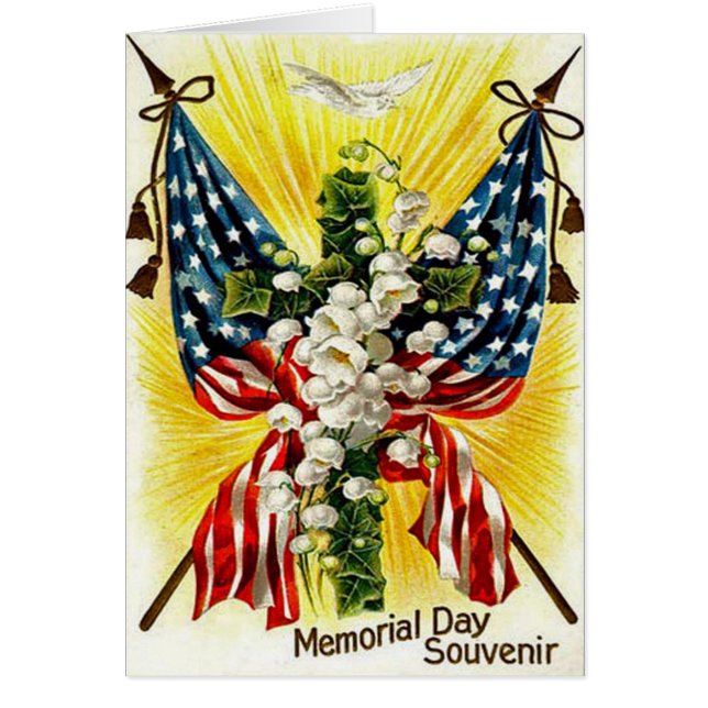 US Flag Christelijk Kruisduif Lelie van de Vallei (Voorkant)