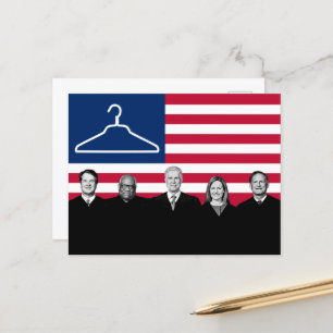 US Flag Coat Hanger SCOTUS Briefkaart