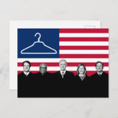 US Flag Coat Hanger SCOTUS Briefkaart (Voorkant / Achterkant)
