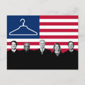 US Flag Coat Hanger SCOTUS Briefkaart (Voorkant)