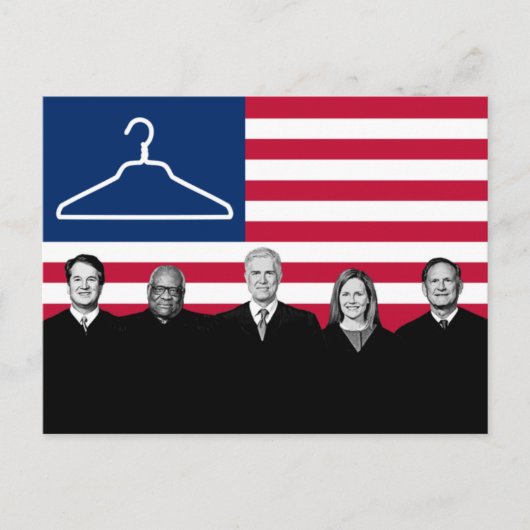 US Flag Coat Hanger SCOTUS Briefkaart (Voorkant)