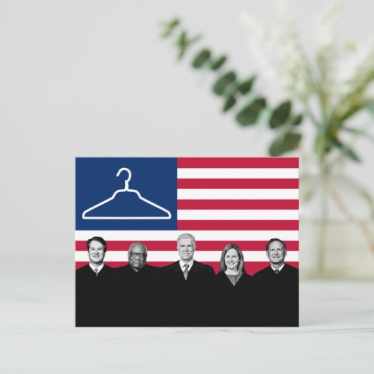 US Flag Coat Hanger SCOTUS Briefkaart (Staand voorkant)