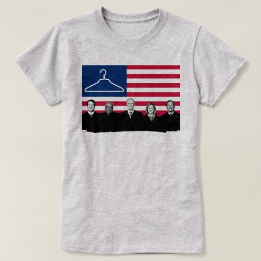 US Flag Coat Hanger SCOTUS T-shirt (Design voorkant)