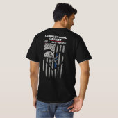 US Flag Correctional Officer Decal T-shirt (Achterkant volledig)