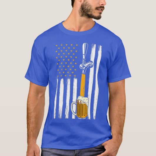 US Flag Craft Bier T-shirt (Voorkant)