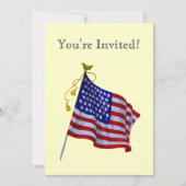 US Flag Custom Party Uitnodigingen (Voorkant)