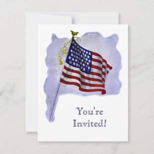 US Flag Custom Party Uitnodigingen