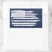 US Flag Cycling Rechthoekige Sticker (Tas)
