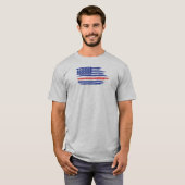 US Flag Cycling T-shirt (Voorkant volledig)