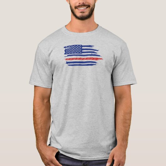 US Flag Cycling T-shirt (Voorkant)