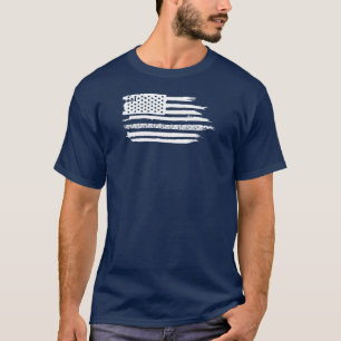 US Flag Cycling T-shirt