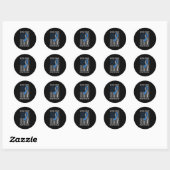 US Flag Diabetes Type 1 Bewustmakingssteun Ronde Sticker (Vel)