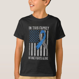 US Flag Diabetes Type 1 Bewustmakingssteun T-shirt