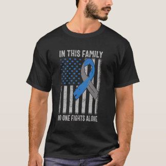 US Flag Diabetes Type 1 Bewustmakingssteun T-shirt
