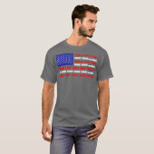 US Flag die treinen modelleert T-shirt (Voorkant volledig)