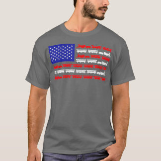 US Flag die treinen modelleert T-shirt