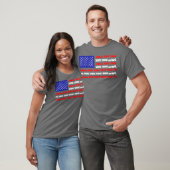 US Flag die treinen modelleert T-shirt (Unisex)