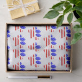 US Flag Dog Paw Print Tissuepapier (Geschenk)