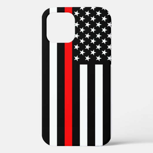 US Flag Dunne Rode Lijn Symbolisch op een Case-Mate iPhone Case (Achterkant)