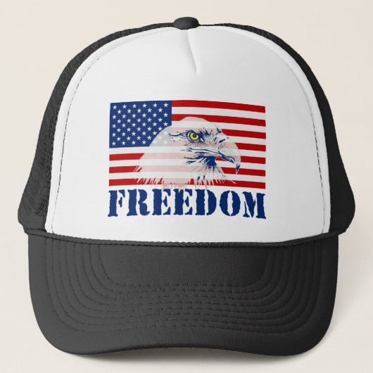 US Flag & Eagle FREEDOM Pet (Voorkant)
