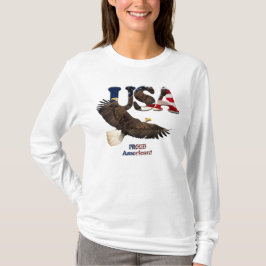 US FLAG & EAGLE USA-stijl Dames Shirt
