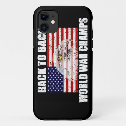 US Flag & Eagle World War Champs iPhone 5 Hoesje (Achterkant)