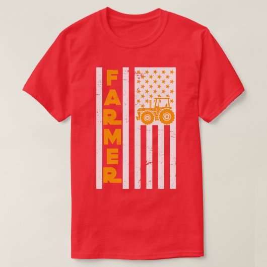US Flag Farmer T-shirt (Design voorkant)