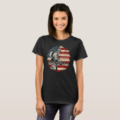 US Flag Fire Department Proud Of My Firefighter Hu T-shirt (Voorkant volledig)