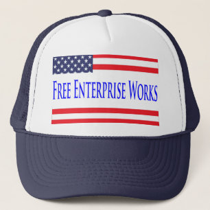 US Flag Free Enterprise Works-Pet Trucker Pet