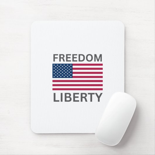 US Flag Freedom Liberty™ Muismat (Met muis)