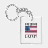 US Flag Freedom Liberty™ Sleutelhanger (Voorkant Links)