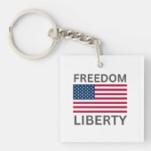 US Flag Freedom Liberty™ Sleutelhanger (Voorkant)