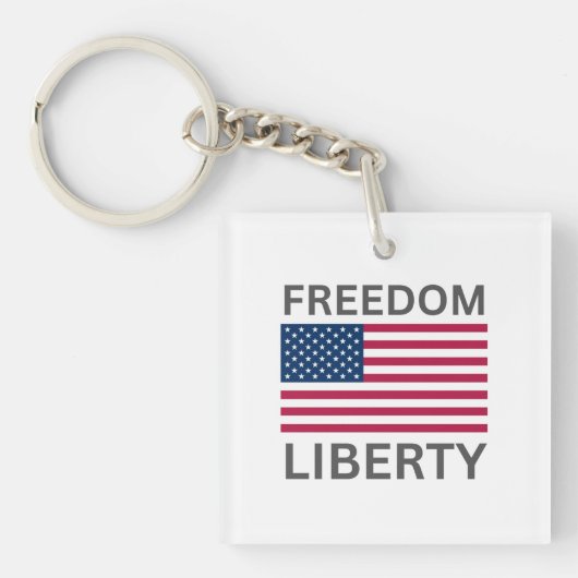 US Flag Freedom Liberty™ Sleutelhanger (Voorkant)