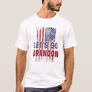 US Flag Funny Conservative Pro Trump Laten we gaan T-shirt