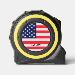  US Flag gepersonaliseerd Monogram Patriotisch Rolmaat