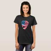 US Flag gitaar Pick Rock gitaar Patriottisch 4e va T-shirt (Voorkant volledig)