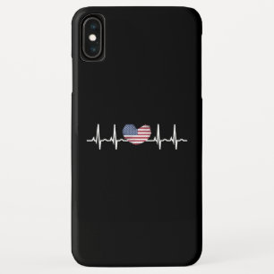 US Flag Heartbeat ECG Electrocardiografie Case-Mate iPhone Case
