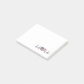 US Flag Heartbeat ECG Electrocardiografie Post-it® Notes (Schuin)