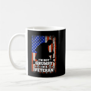 US Flag Im niet Grumpy im a Veteran 116 Koffiemok