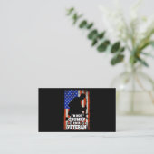 US Flag Im niet Grumpy im a Veteran 116 Visitekaartje (Staand voorkant)
