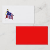 US Flag in Business Card-sjabloon Visitekaartje (Voorkant / Achterkant)
