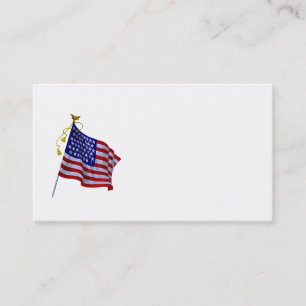  US Flag in Business Card-sjabloon Visitekaartje